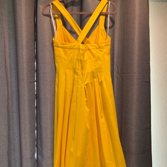 COPY - Calvin Klein sunny yellow cross-Back sundress - Picture 2 of 3